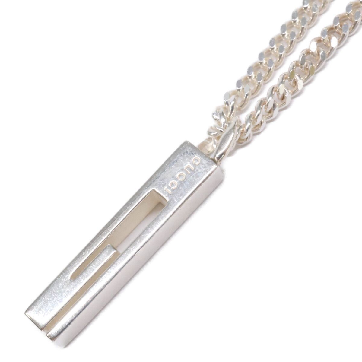 Gucci Cutout Bar Necklace