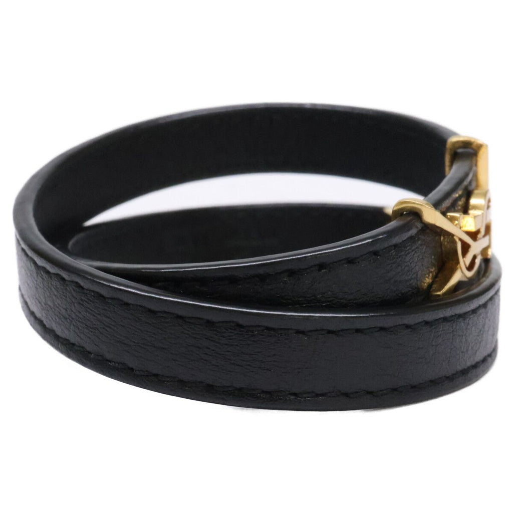 Saint Laurent Opium Leather &metal Double Wrap Bracelet — view 7