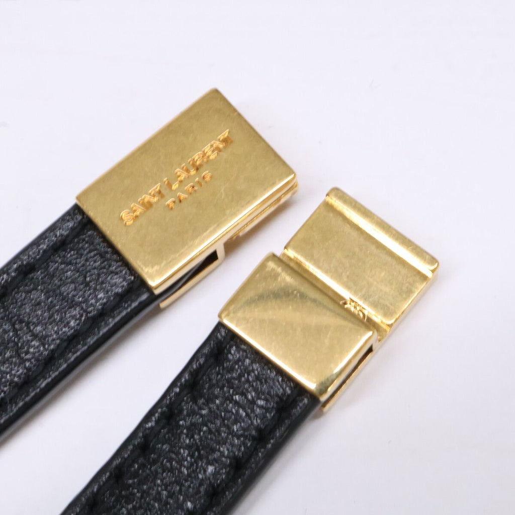 Saint Laurent Opium Leather &metal Double Wrap Bracelet — view 8