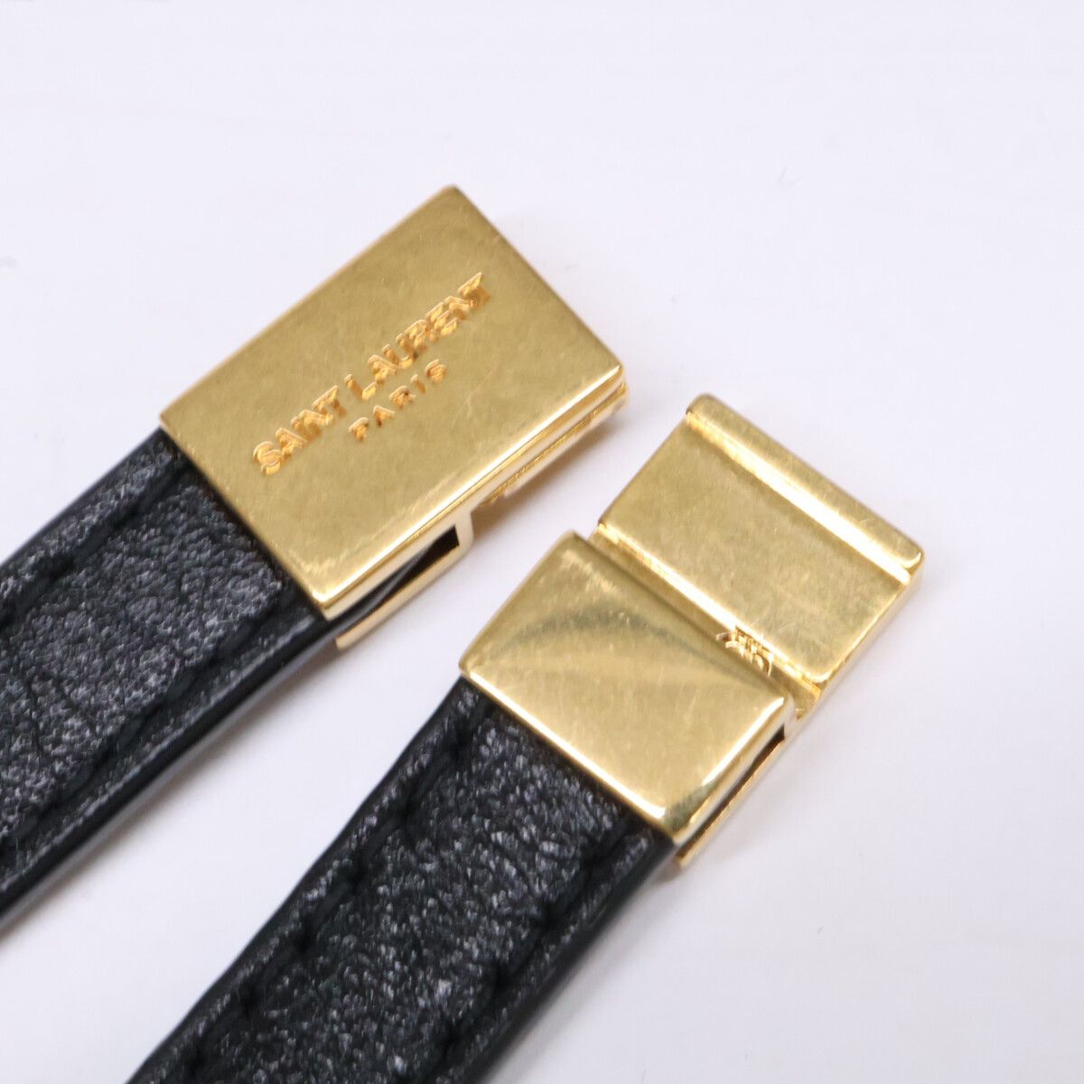 Saint Laurent Opium Leather &metal Double Wrap Bracelet — view 8
