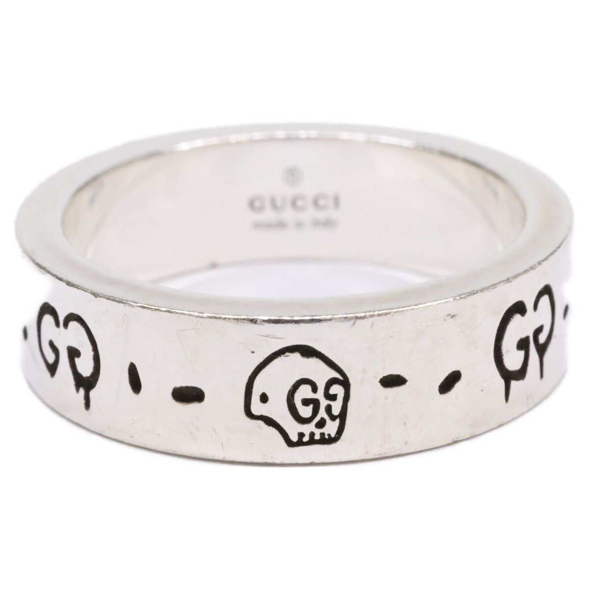 Gucci Ghost GG Skull Ring