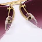 Louis Vuitton Grease Two Point Teardrop Eyewear — view 7
