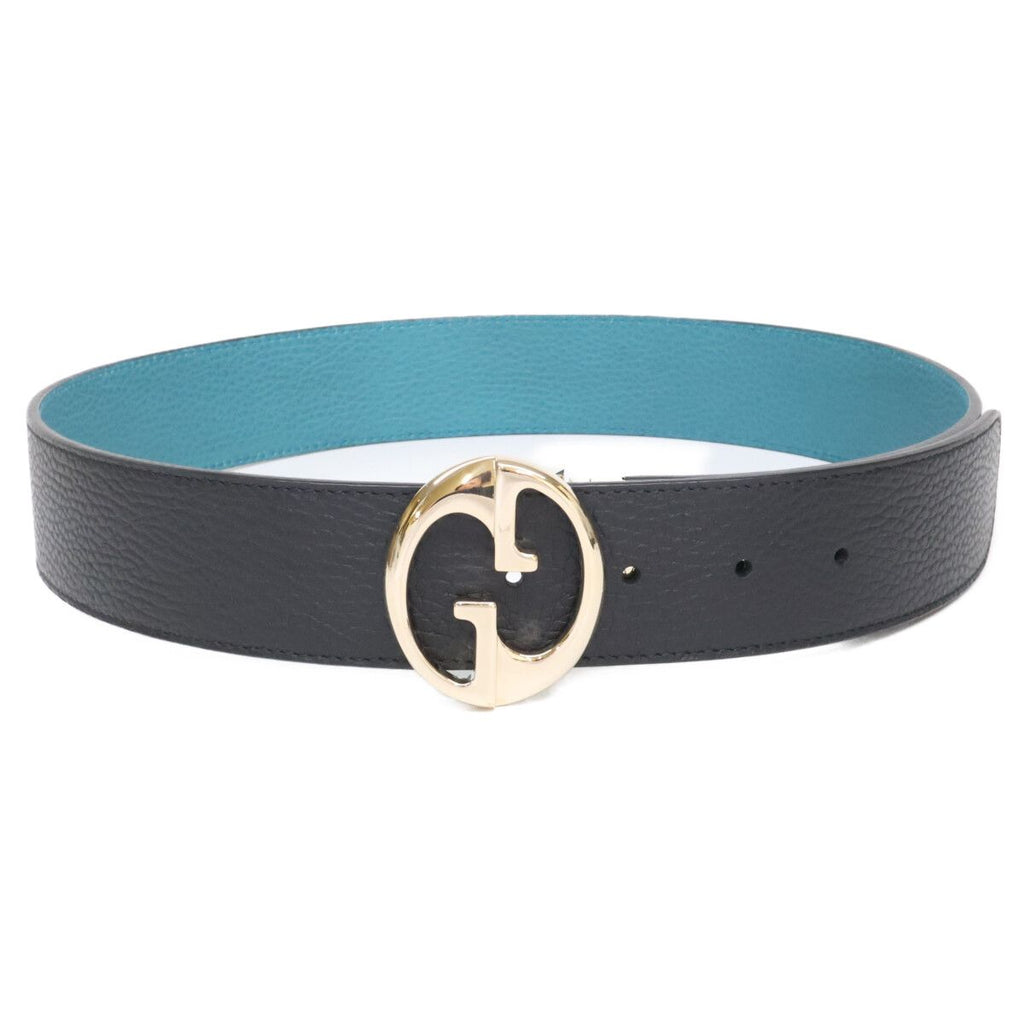 Gucci GG Buckle Reversible Leather Belt — view 2