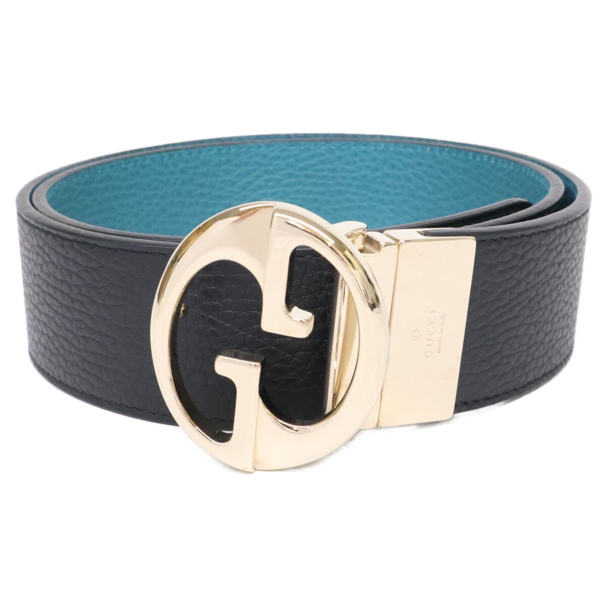 Gucci GG Buckle Reversible Leather Belt