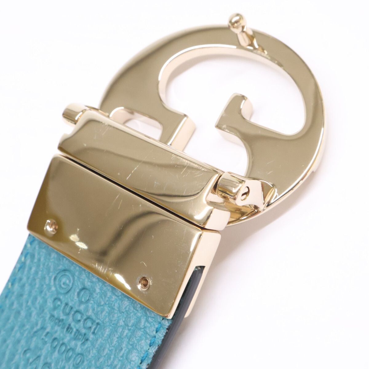 Gucci GG Buckle Reversible Leather Belt — view 9