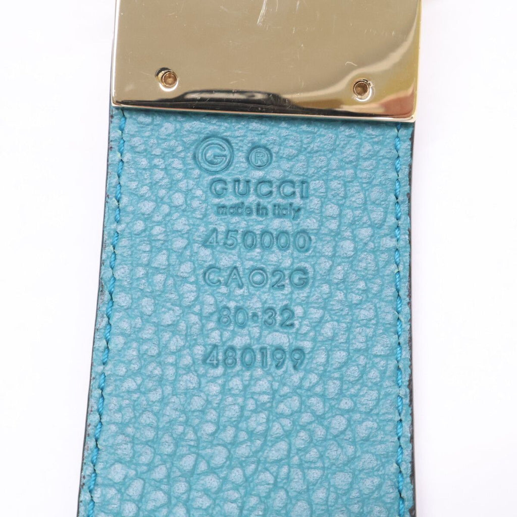 Gucci GG Buckle Reversible Leather Belt — view 8