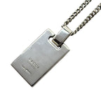 Gucci Diamante Plate Tag 925 Sterling Silver Enamel Pendant — view 2
