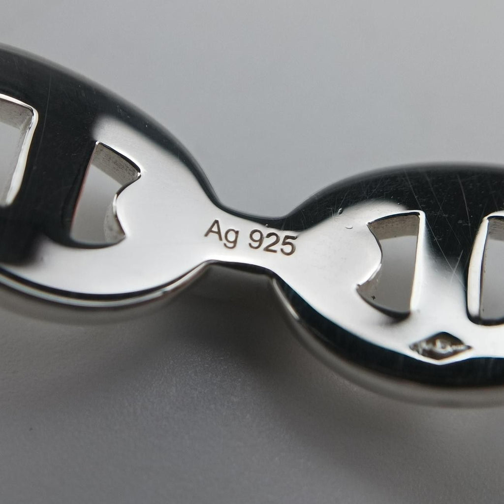 Hermes Chaine D'ancre Silver Bracelet — view 9