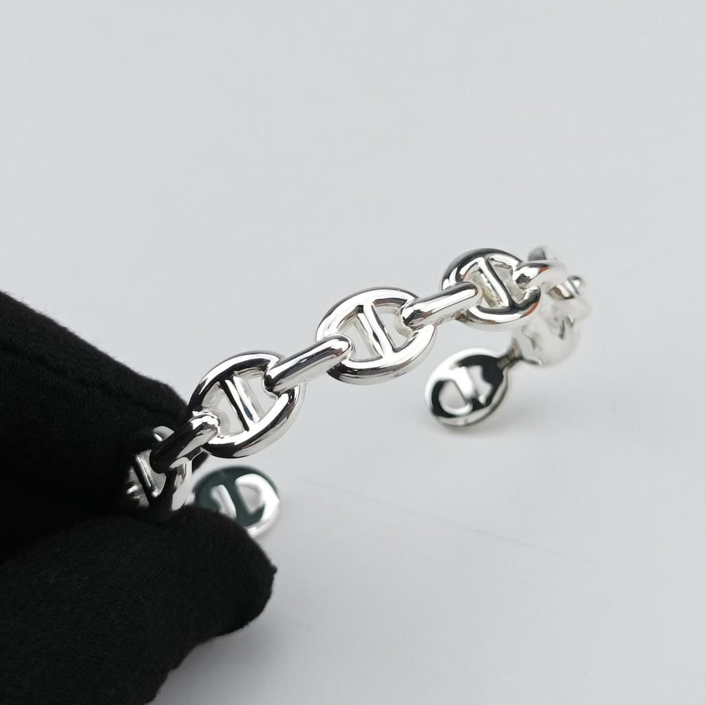 Hermes Chaine D'ancre Silver Bracelet — view 5