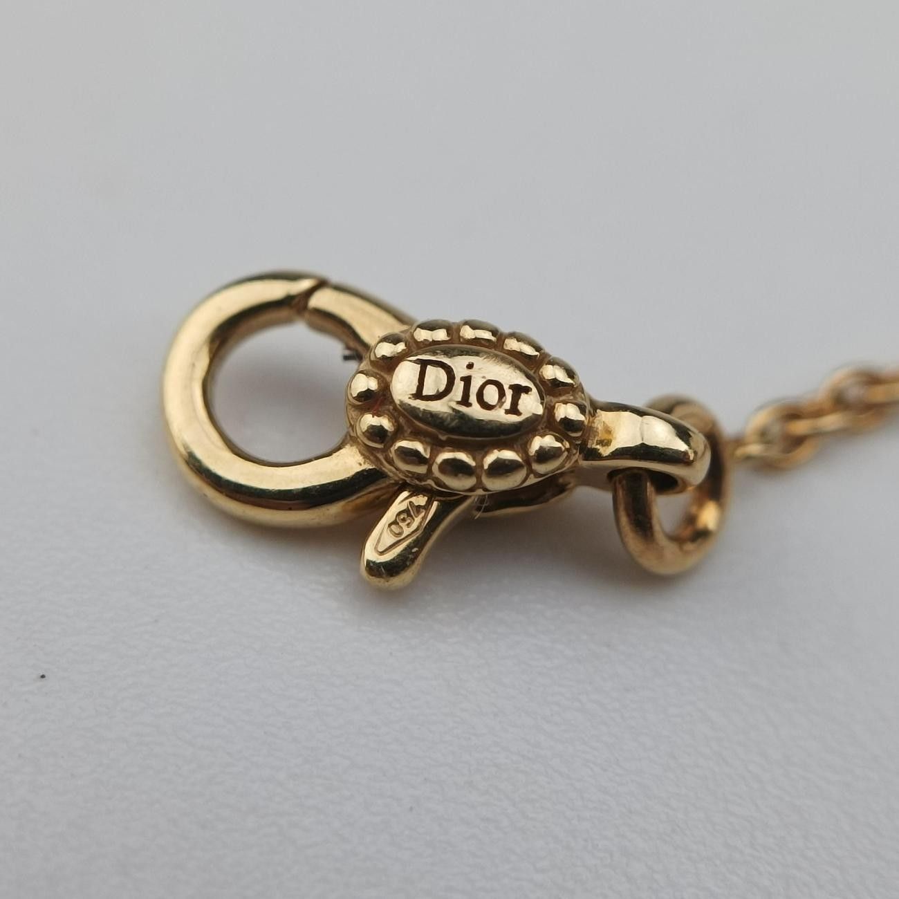 Dior Rose Des Vents Medallion Black Yellow Gold Bracelet — view 9