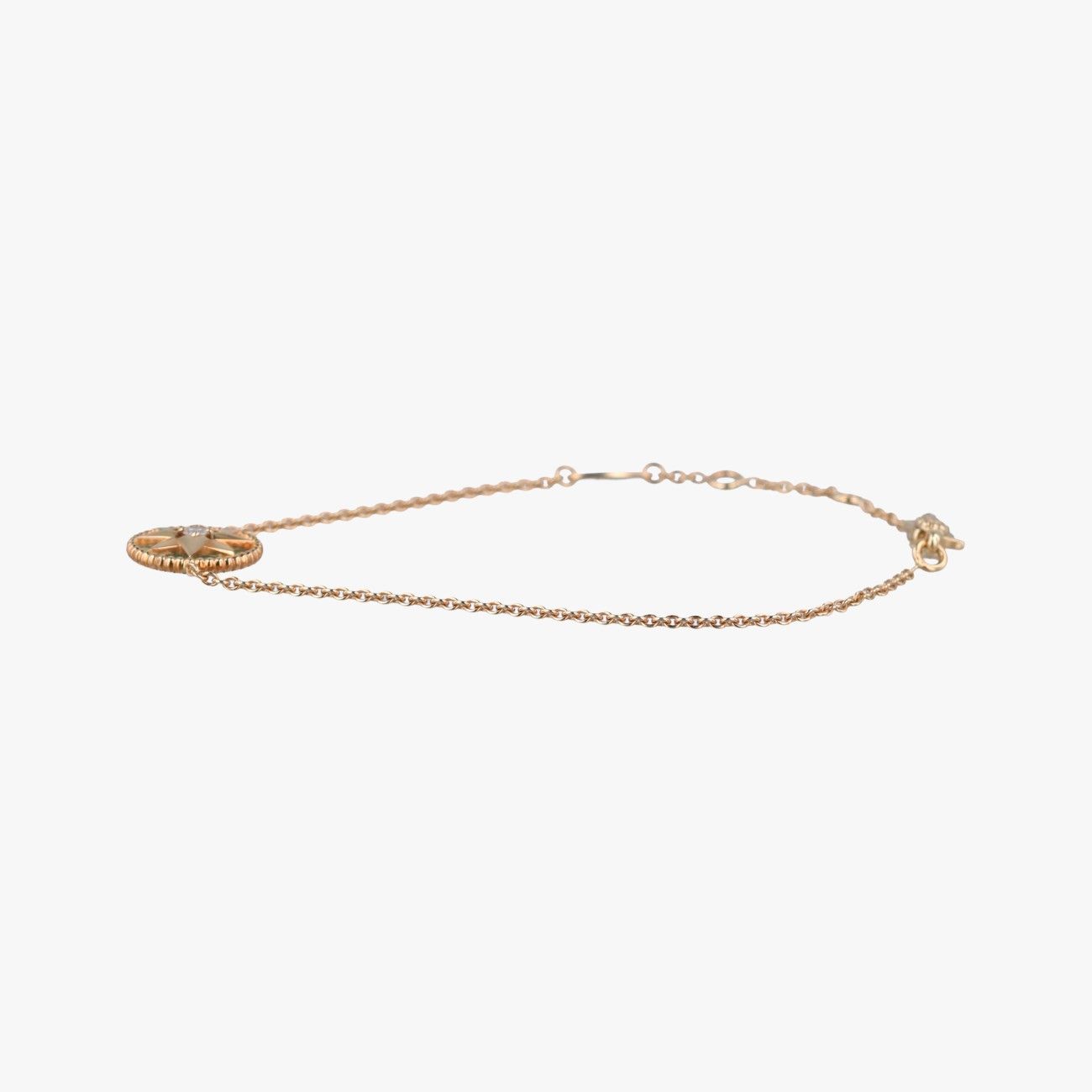 Dior Rose Des Vents Medallion Black Yellow Gold Bracelet — view 3
