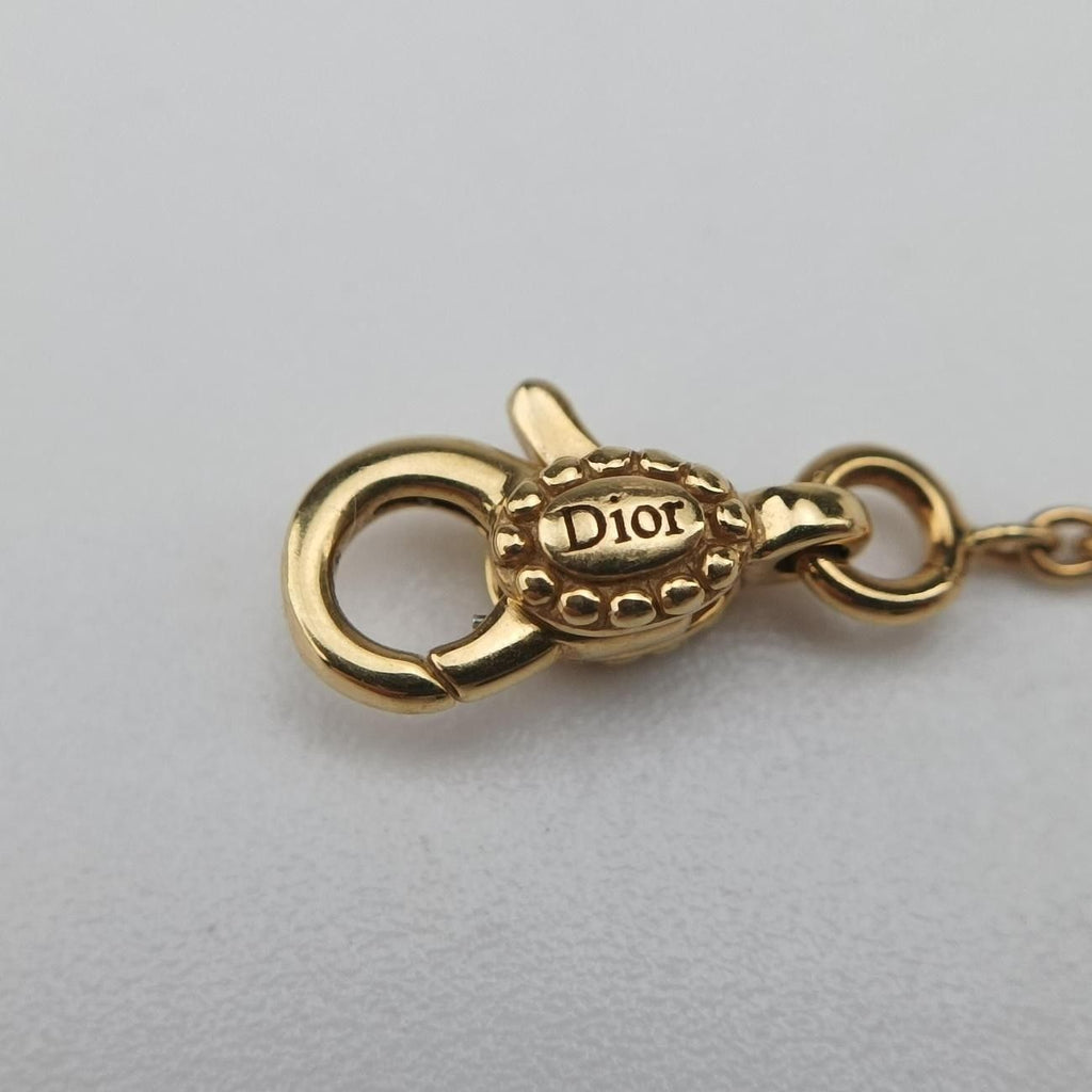 Dior Rose Des Vents Medallion Black Yellow Gold Bracelet — view 8