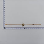 Dior Rose Des Vents Medallion Black Yellow Gold Bracelet — view 5