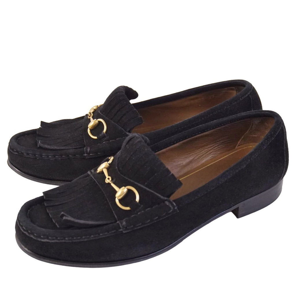 Gucci Loafers Moccasins Horsebit Quilt Suede les — view 2