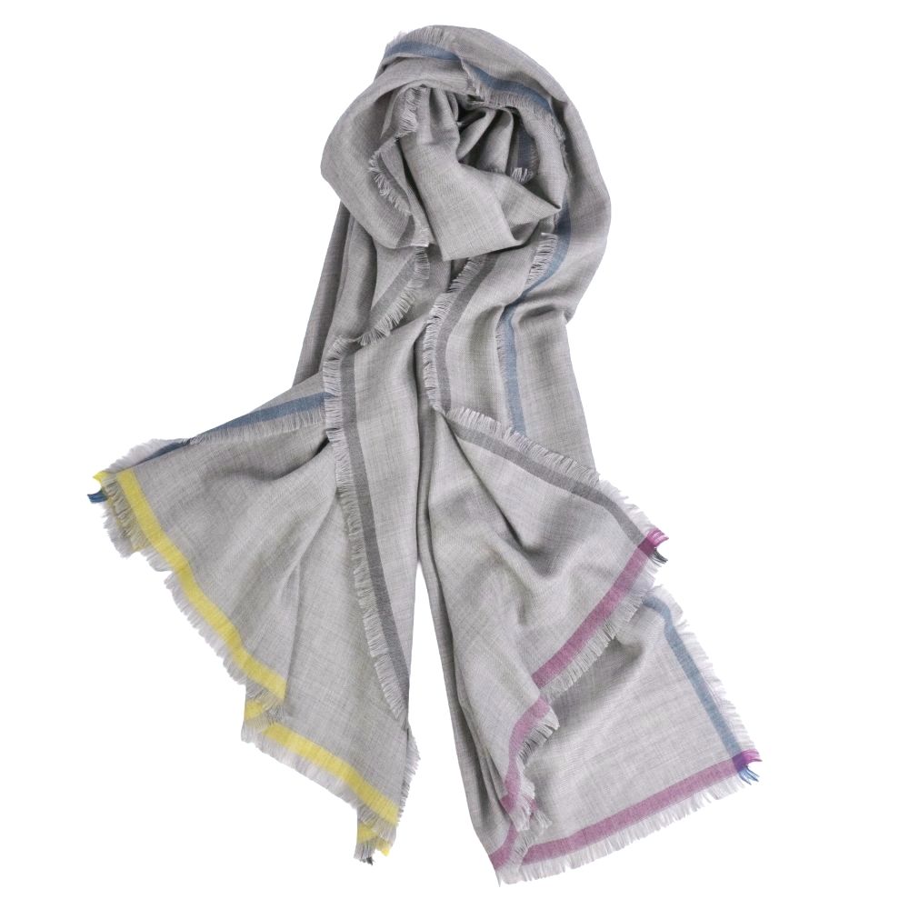 Hermes Scarf Shawl Cashmere Silk les — view 3