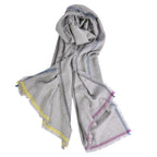 Hermes Scarf Shawl Cashmere Silk les — view 3