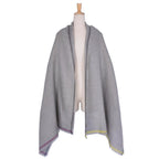 Hermes Scarf Shawl Cashmere Silk les — view 5