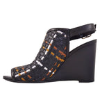 Hermes Sandals Braided Wedge Sole Leather Shoe — view 7
