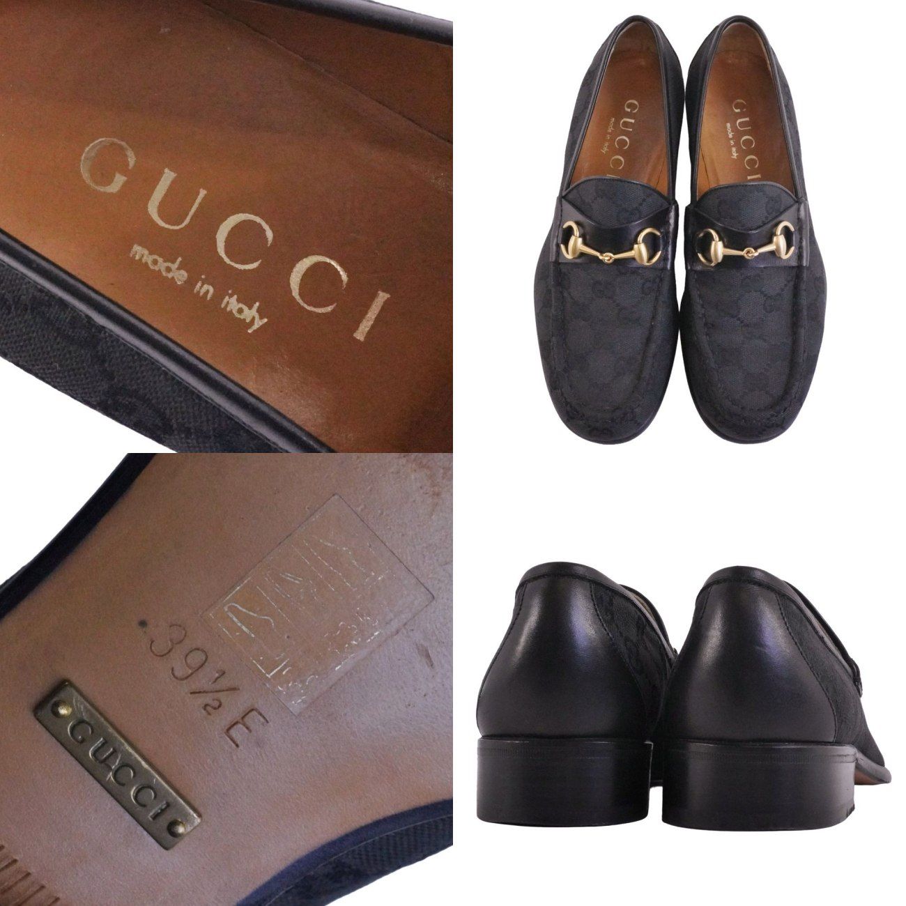 Gucci Loafers Moccasins Horsebit GG Pattern Canvas — view 9