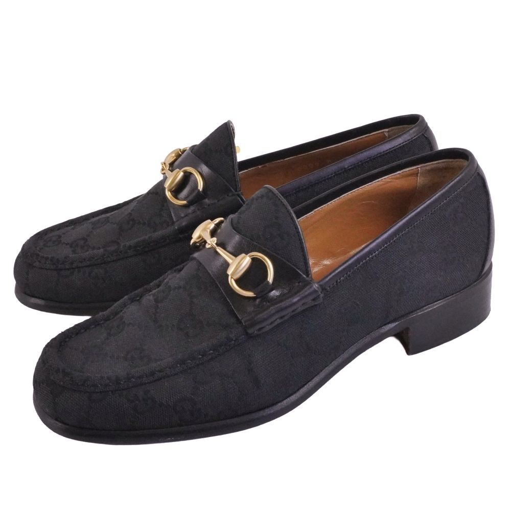 Gucci Loafers Moccasins Horsebit GG Pattern Canvas — view 2