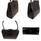 Bottega Veneta Top Handle Bag Intrecciato Leather Brown Vintage — view 3