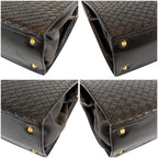 Bottega Veneta Top Handle Bag Intrecciato Leather Brown Vintage — view 5