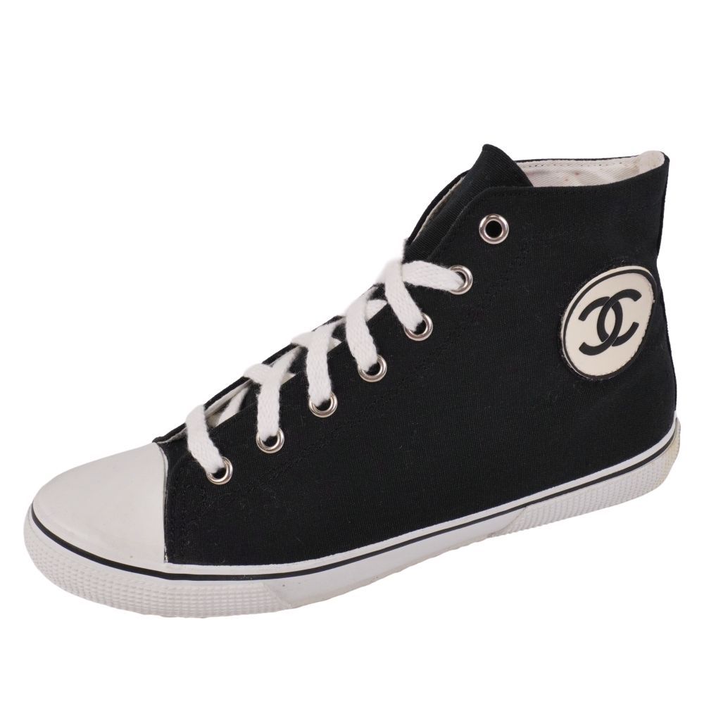 Chanel Vintage Sneakers High Cut Lace