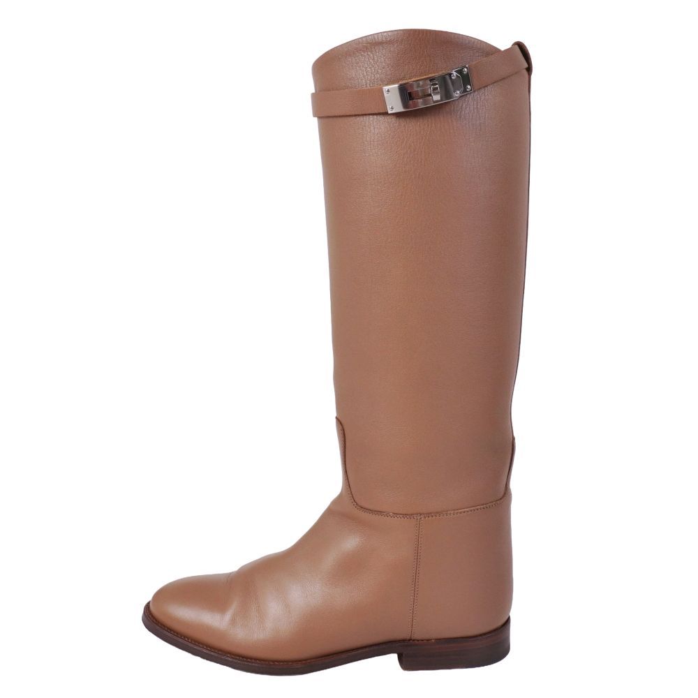 Hermes Boots Long Jumping Kelly Gold — view 7