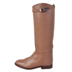 Hermes Boots Long Jumping Kelly Gold — view 7
