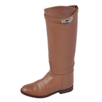 Hermes Boots Long Jumping Kelly Gold