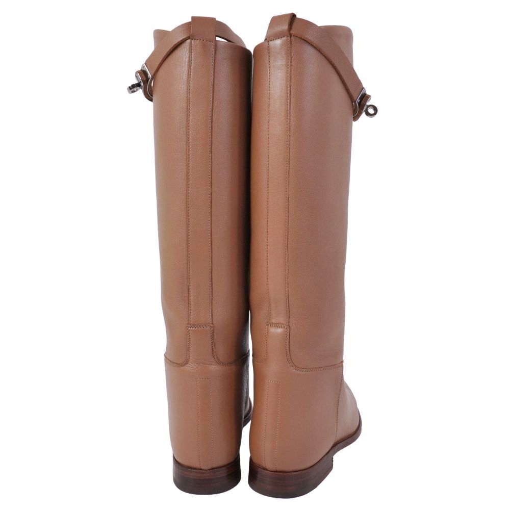 Hermes Boots Long Jumping Kelly Gold — view 5