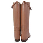 Hermes Boots Long Jumping Kelly Gold — view 5
