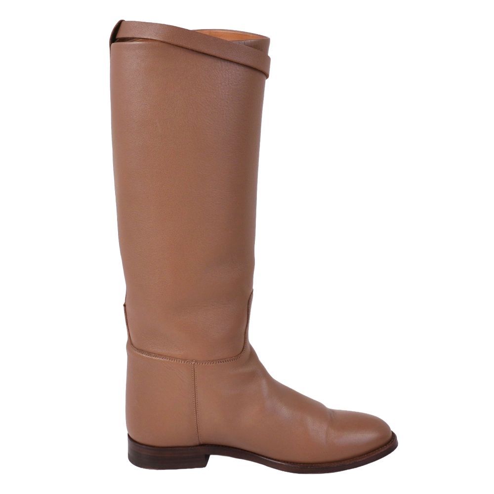 Hermes Boots Long Jumping Kelly Gold — view 6