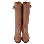 Hermes Boots Long Jumping Kelly Gold — view 4