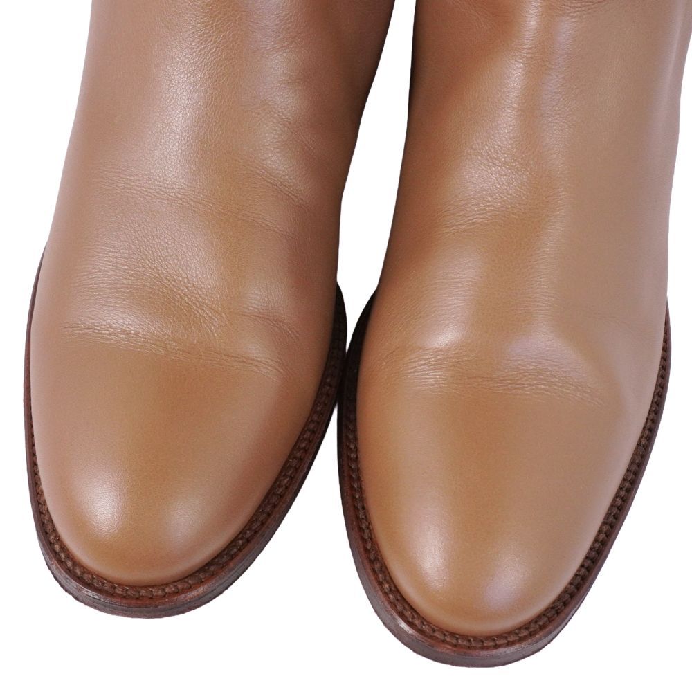 Hermes Boots Long Jumping Kelly Gold — view 3