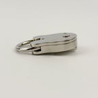 Chanel Padlock Bag Charm Key Ring Plated Silver Vintage — view 7
