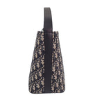 Dior Star Bucket Bag Small Calf Cotton Fabric Navy Gold — view 4