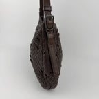 Bottega Veneta Shoulder Bag Leather Brown Vintage — view 7