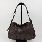 Bottega Veneta Shoulder Bag Leather Brown Vintage — view 3