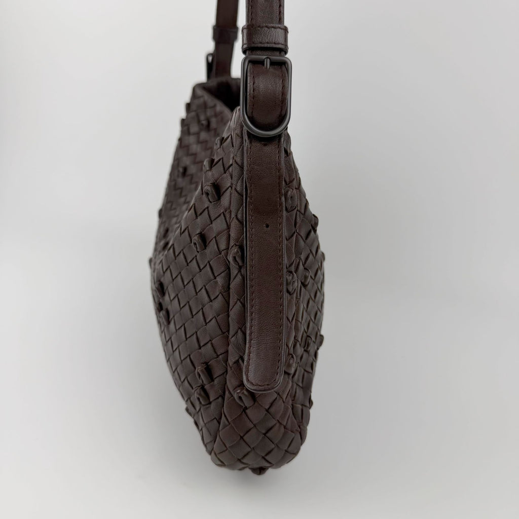 Bottega Veneta Shoulder Bag Leather Brown Vintage — view 8