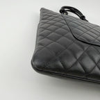 Chanel Cambon Line Large Tote Leather Black White Vintage — view 9