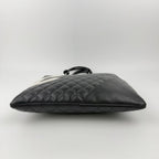 Chanel Cambon Line Large Tote Leather Black White Vintage — view 8