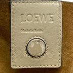 Loewe Tote Anagram Pattern Gray Beige Embossed Leather — view 8