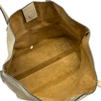 Loewe Tote Anagram Pattern Gray Beige Embossed Leather — view 7