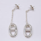 Hermes Polished 925 Chaine D'ancre Farandole MM Chain Earring — view 2