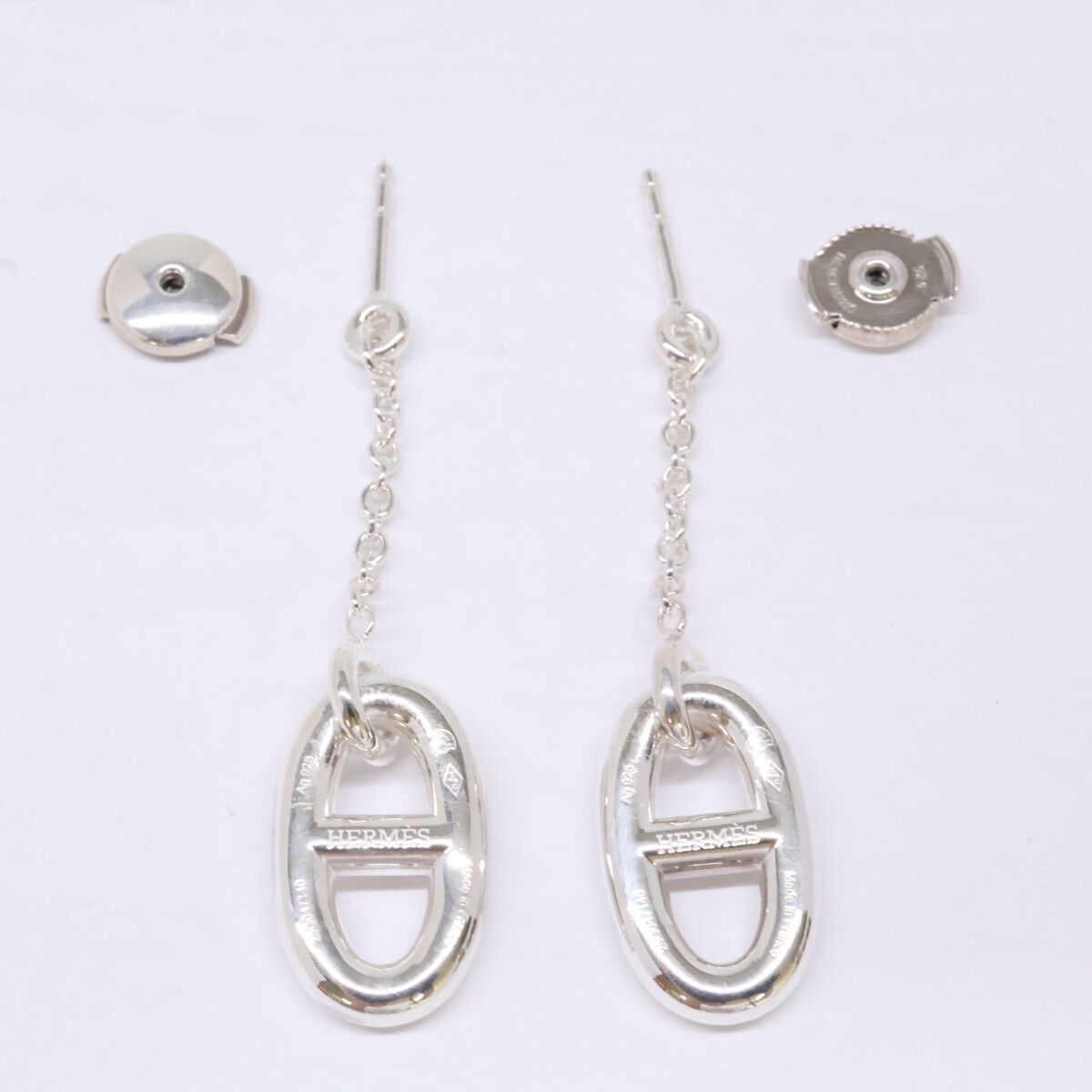 Hermes Polished 925 Chaine D'ancre Farandole MM Chain Earring — view 6