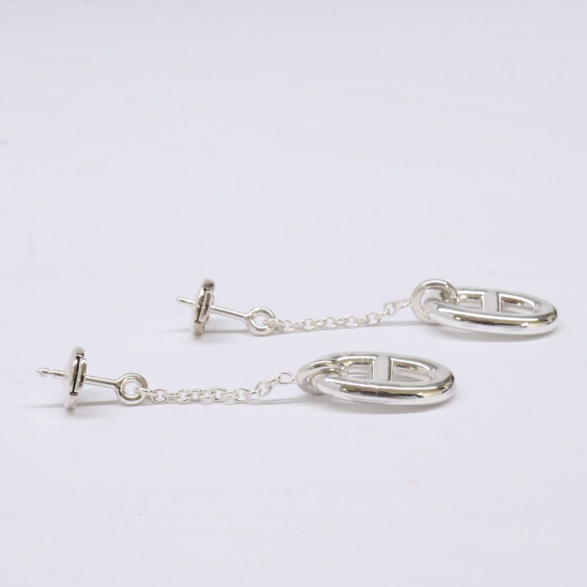 Hermes Polished 925 Chaine D'ancre Farandole MM Chain Earring — view 5