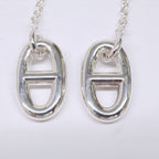Hermes Polished 925 Chaine D'ancre Farandole MM Chain Earring — view 8