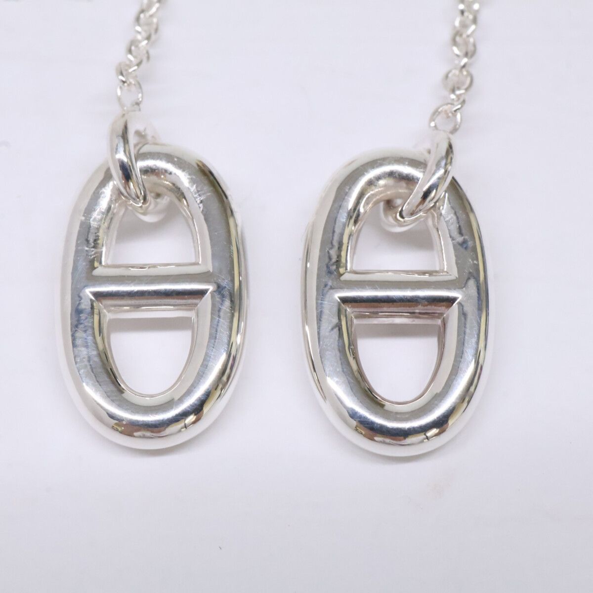 Hermes Polished 925 Chaine D'ancre Farandole MM Chain Earring — view 8