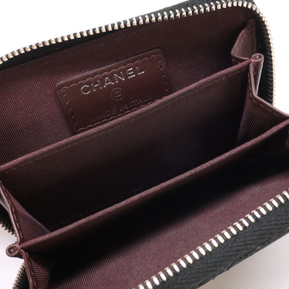 Chanel Caviar Leather Classic Zip Coin Purse — view 7